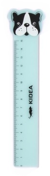 KIDEA LINIJKA 15 CM ZE ZWIERZĄTKIEM
