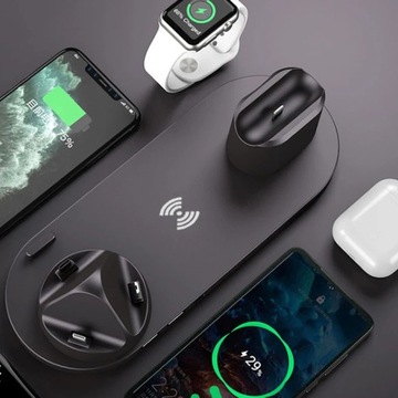 Беспроводная зарядная станция ZH 4-в-1 для iPhone