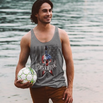 TANK TOP УЖАСЫ/РОК-РОК-Н-РОЛЛ ГИТАРА