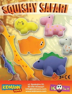 200 x KAPSUŁA 55mm - SQUISHY SAFARI