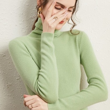 CIEPŁY ŁADNY MODA KOBIECY SWETER GOLF ZIMY