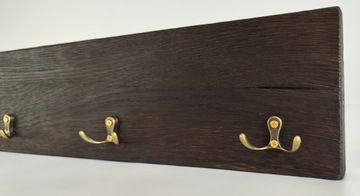 Настенная вешалка для одежды, дрова, дуб