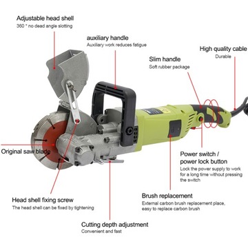 Пазлорез для стен мощностью 4 кВт с 5 пильными полотнами