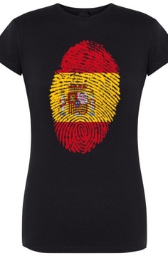 Женская футболка с отпечатками пальцев в Испании, размер L
