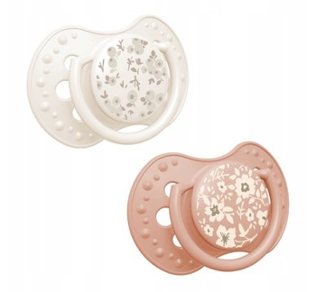 LOVI 2 smoczki smoczek dynamiczny 0-3 m BLOSSOM IVORY GIRL