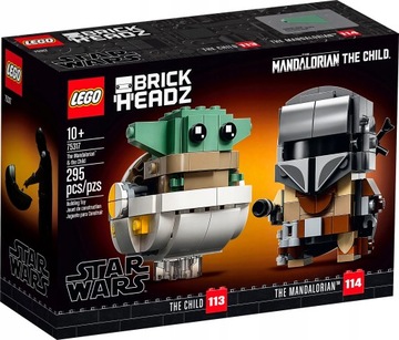 LEGO BrickHeadz 75317 Мандалорский малыш Малыш Йода Новые Звездные войны