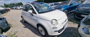 Fiat 500 II Hatchback 3d 1.2 69KM 2009 Fiat 500 2009r, 1.2 Benzyna. Lekko przetarty lewy bok. Jezdzi. 1.2 Benzyna