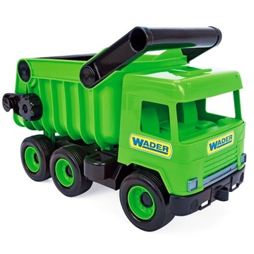 Автомобиль Middle Truck, самосвал зеленый, в кузове Wader 32101