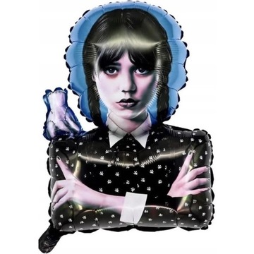 Balon foliowy WEDNESDAY ADDAMS urodziny duży 73 cm