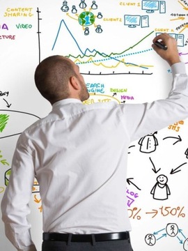 Доска для сухого стирания, белый маркер, свободный рулон