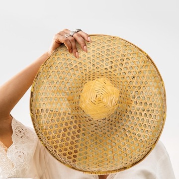 МУЖСКАЯ И ЖЕНСКАЯ ПЛЯЖНАЯ ШАПКА ИЗ БАМБУКА