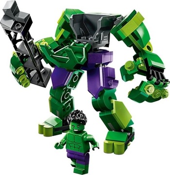 KLOCKI LEGO SUPER HEROES 76241 MECHANICZNA ZBROJA HULKA + TORBA LEGO