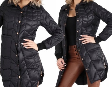 ДЛИННАЯ КУРТКА ПАЛЬТО С ВОРОТНИКОМ ОСЕННЯЯ ЖЕНСКАЯ ЖЕНСКАЯ МОДА ЦВЕТА 46 3XL 1917 г.