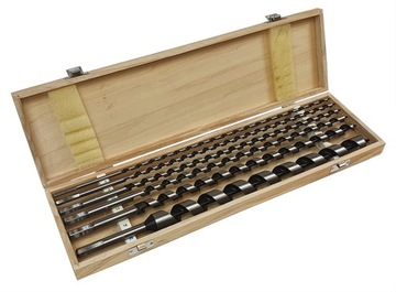 ZESTAW WIERTEŁ DO DREWNA 460mm 6 szt WIERTŁA 6-25