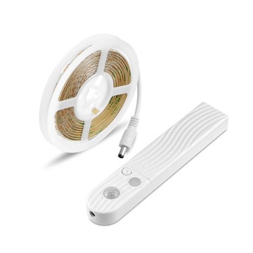 Taśma LED na baterie USB czujnik ruchu 5M zimny