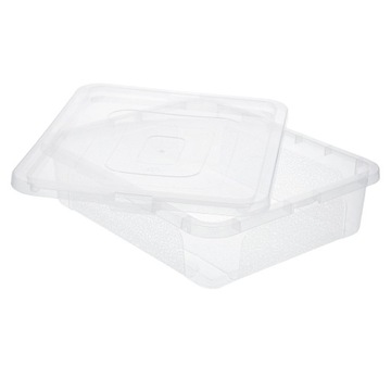 Коробка-коробка, закрытый пластиковый контейнер, коробка 10л, прозрачный органайзер.