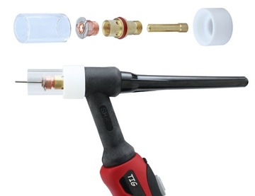 Zestaw TIG PYREX soczewka gazowa SZKLANA 1,6 mm
