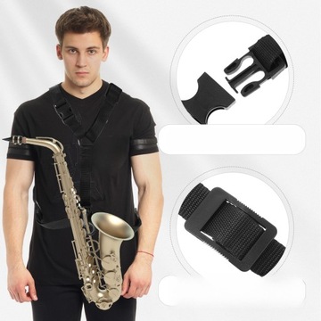 ПОПЛЕЧОВОЙ РЕМЕНЬ ДЛЯ САКСОФОНА, КЛАРНЕТ, БАРИТОН, РЕГУЛЯЦИЯ ДЛЯ СОПРАНО