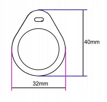 NFC RFID-брелок T5577 125 кГц УНИКАЛЬНЫЙ ПРОГРАММИРУЕМЫЙ