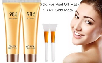 2 шт. Отслаивающаяся маска из золотой фольги, 98,4% золотая маска, отрывная маска из золотой фольги для
