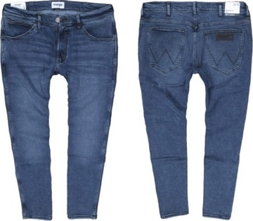 WRANGLER BRYSON jeansy rurki biodrówki W33 L30