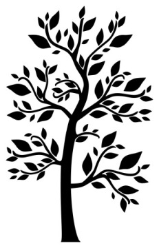 Naklejki ścienne drzewo na ścianę 160 cm