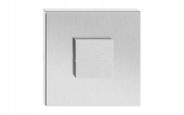 РУЧКИ РУЧКА ТОПАЗ Модный ТУАЛЕТНЫЙ НАБОР Серебряный Inox Square с розеткой для унитаза