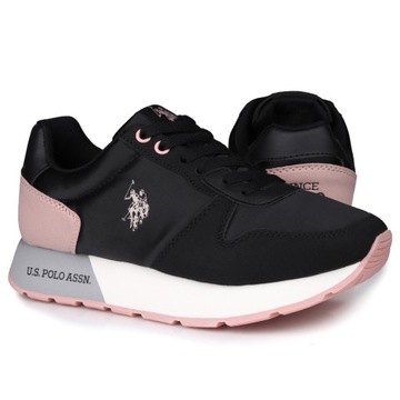 Buty, sneakersy damskie U.S. Polo Assn. KITTY002A-BLK-PIN01