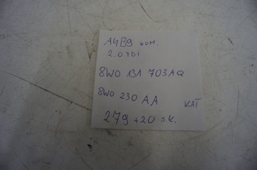 AUDI A4 B9 2.0 TDI KATALYZÁTOR