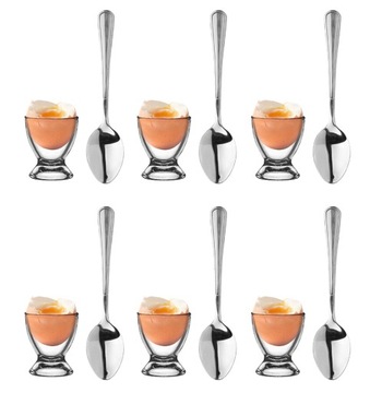 НАБОР: 6 подставок для яиц + ЛОЖКИ