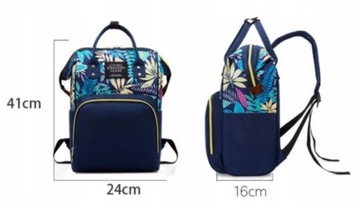 СУМКА-ОРГАНИЗАТОР ДЛЯ КОЛЯСКИ РЮКЗАК ДЛЯ МАТЕРИ И РЕБЕНКА 3В1 ДЛЯ ЦВЕТОЧНОЙ ПРОГУЛКИ