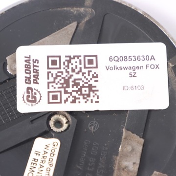 VOLKSWAGEN FOX 5Z LOGO ZNAK KRYT ZADNÍ 6Q0853630A