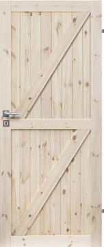 DRZWI DREWNIANE SUROWE SOSNOWE RADEX LOFT ZZ 60