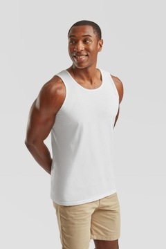 KOSZULKA NA RAMIĄCZKACH BOKSERKA MĘSKA TANK TOP FRUIT OF THE LOOM biała 2XL