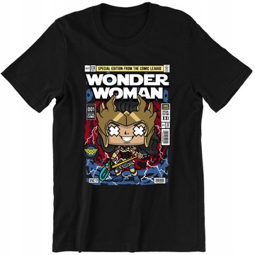 WONDER WOMAN MARVEL zabawna KOSZULKA na PREZENT, 5XL