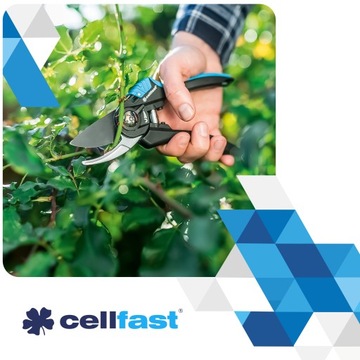 Ручной садовый секатор Cellfast ENERGO для обрезки ветвей кустов