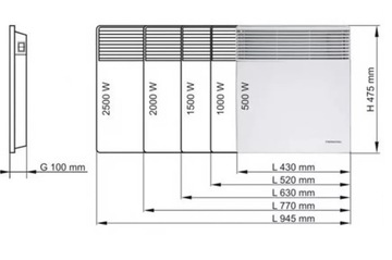КОНВЕКТОРНЫЙ РАДИАТОР 2IN1 EKO 2000 В ФАРЕЛКЕ