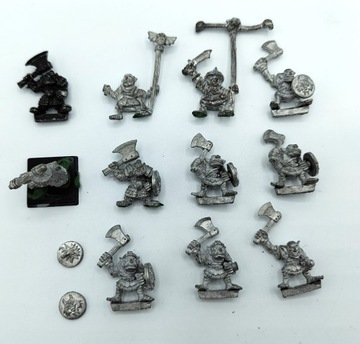 Wargaming Warhammer Goblin Warriors zestaw 11 figurek metal