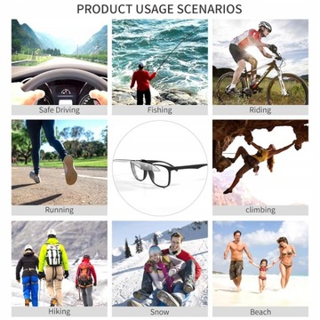 Фотохромная клипса на солнцезащитные очки, HD Vision и безопаснее