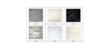 WZORNIK PANELI PŁYTEK NA ŚCIANĘ 60x60 MARMUR BETON GRES PRÓBKI BIEL SZARY