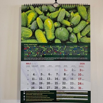 Kalendarz Warzywnika 2026 infouprawa Ogrodnika Terminarz Ścienny spiralny
