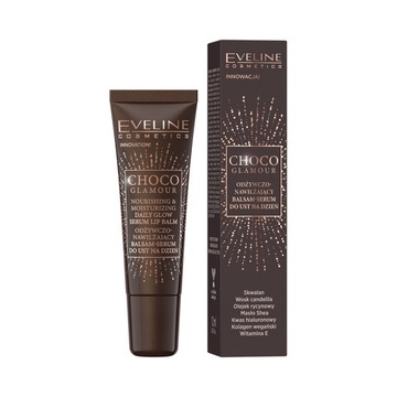 Eveline Cosmetics Choco Glamour odżywczo- nawilżający balsam-serum do ust
