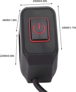 ВЫКЛЮЧАТЕЛЬ ДЛЯ РУЛЯ МОТОЦИКЛА 22ММ СИНИЙ