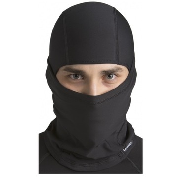 Лыжная балаклава THERMOACTIVE S/M 2в1 утепленная зимняя черная