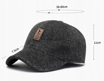 ТЕПЛАЯ ЗИМНЯЯ ШАПКА С КОЗЫРЕМ И НАПОЛЬНЫМИ УШАМИ МУЖСКАЯ УТЕПЛЕННАЯ ШАПКА НА УШЯХ