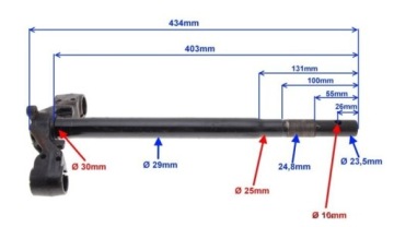 Полка для вилки с подседельным штырем Romet 727 4T. 50 08-11