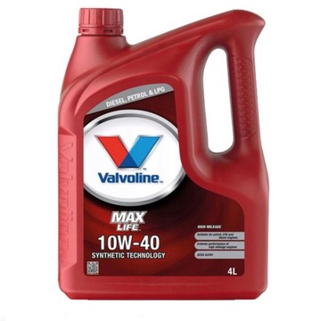 OLEJ VALVOLINE MAXLIFE 10W40 10W-40 4L + GRATIS