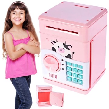 СЕЙФ-КОПИЛКА АТМ ДЛЯ МОНЕТ БАНКНОТЫ ЭЛЕКТРОННЫЙ PIN-ЗАМОК