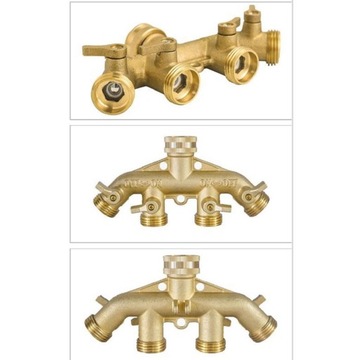 Разветвитель садового шланга, соединительный кран с резьбой 3/4 дюйма