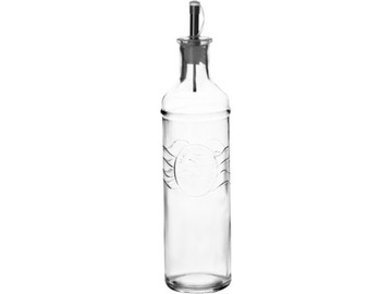 BASIC KITCHEN Ozdobna Szklana BUTELKA z dozownikiem NA OLEJ OLIWĘ - 500 ml